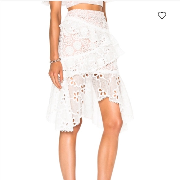 Alexis white lace Nahara skirt XS - Picture 3 of 10
